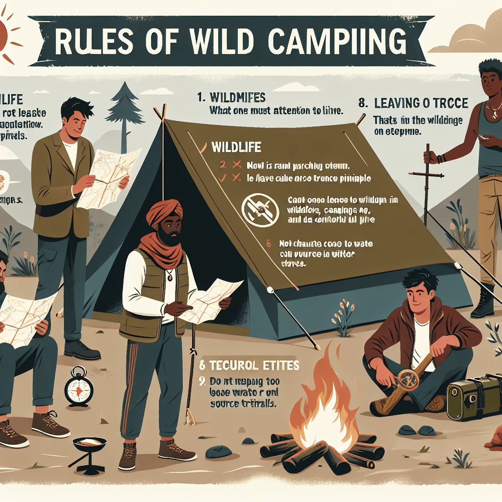 Regeln des Wildcampings: Worauf man achten muss