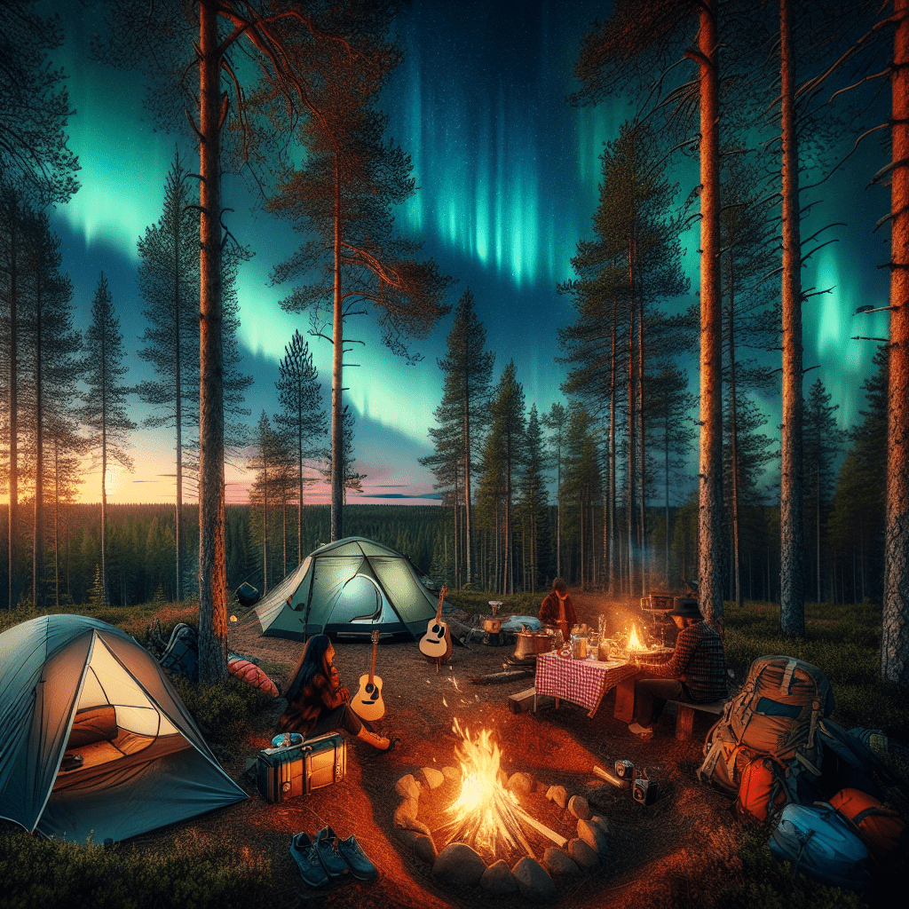 Camping in Finnland