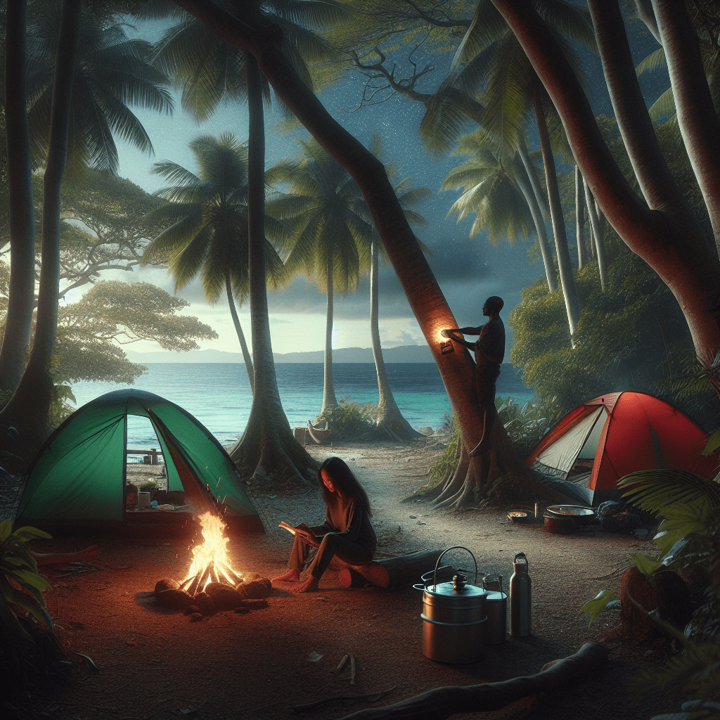 Camping in Haiti