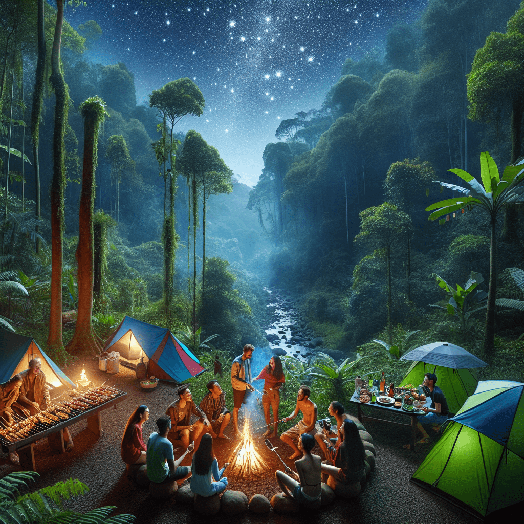 Camping in Indonesien